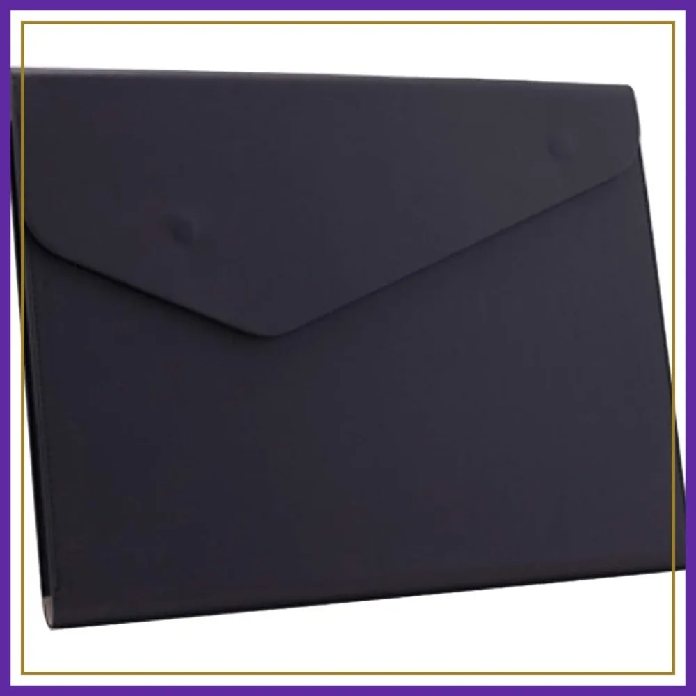 PU Leather A4 Folder, Waterproof Document Holder with Magnetic Closure, Black
PU Leather A4 Folder, Waterproof Document Holder with Magnetic Closure, Black