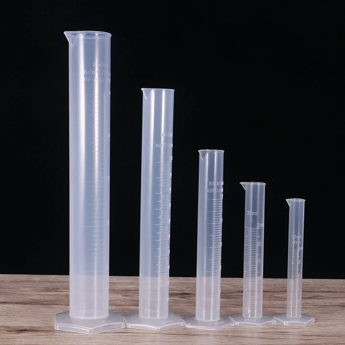 5pcs Transparent Measuring Cylinder Plastic Graduated Cylinder 10ml / 25ml / 50ml / 100ml / 250ml Measuring cylinder 100ml
5pcs Transparent Measuring Cylinder Plastic Graduated Cylinder 10ml / 25ml / 50ml / 100ml / 250ml Measuring cylinder 100ml