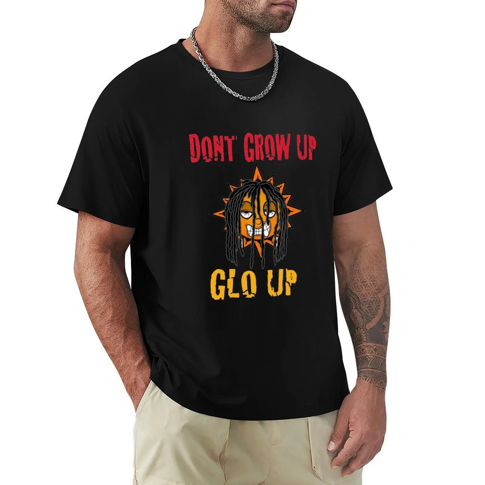 Chief Keef Dont Grow Up Glo Up T-Shirt luxury t-shirt for a boy clothes oversized t shirts for men
Chief Keef Dont Grow Up Glo Up T-Shirt luxury t-shirt for a boy clothes oversized t shirts for men