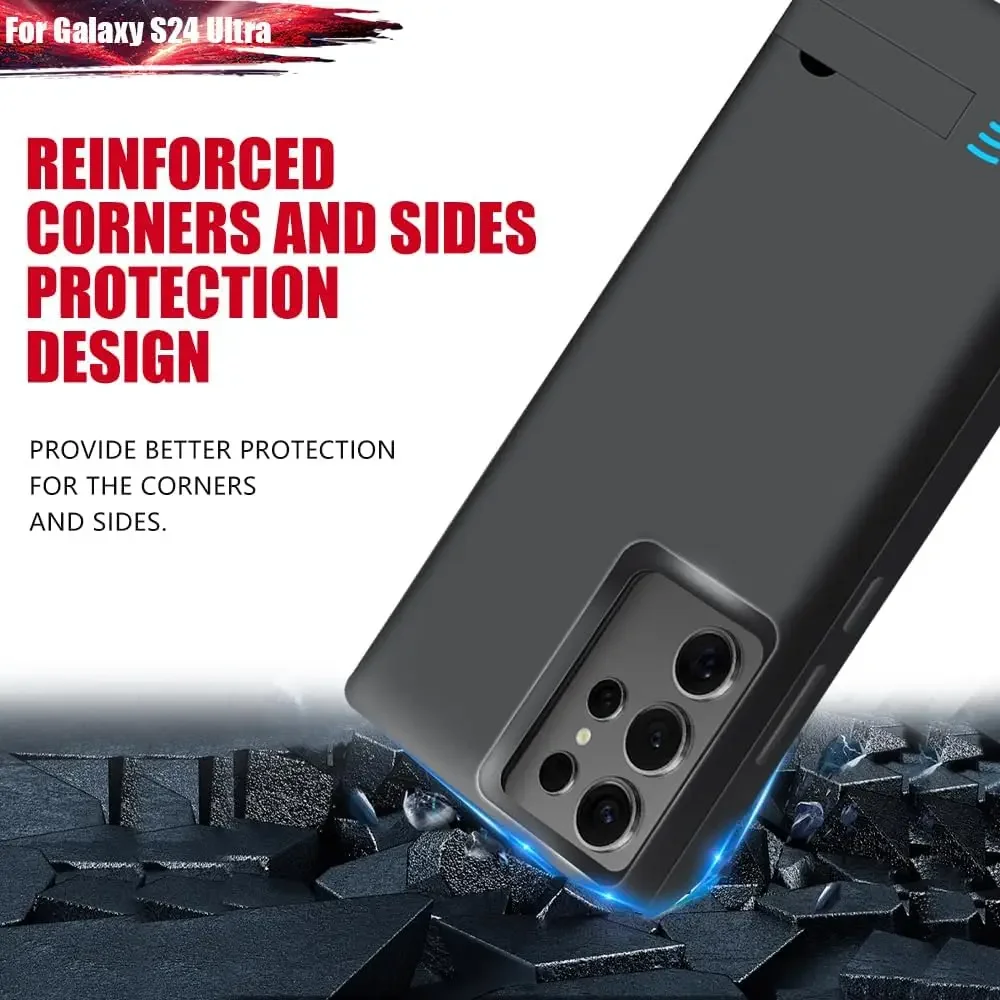 for Samsung Galaxy S24 Ultra Battery Charger Case Power Case Portable Charging Cover Battery Pack Power Bank bateria externa
for Samsung Galaxy S24 Ultra Battery Charger Case Power Case Portable Charging Cover Battery Pack Power Bank bateria externa