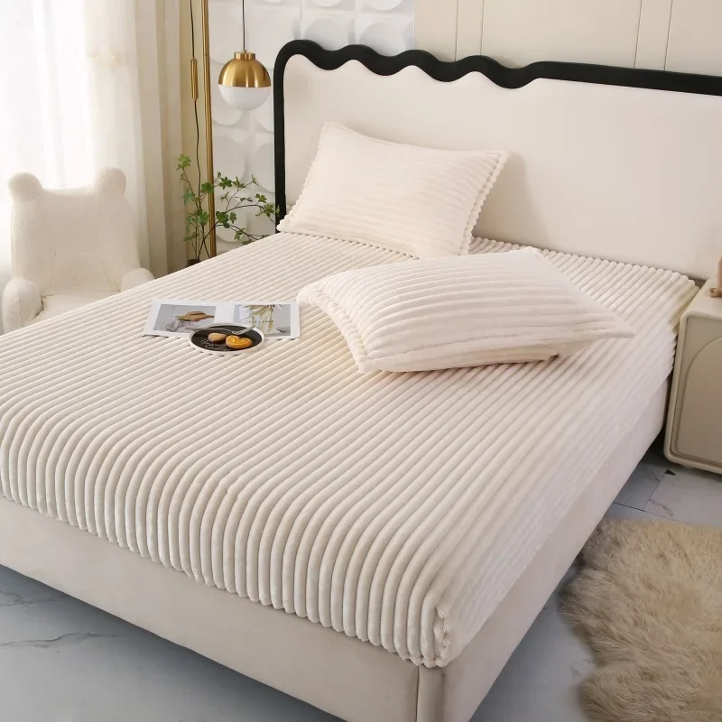 Thicken Velvet Mattress Cover Winter Bed Sheet With Elastic Band Single/Queen/King Soft Fluffy Fitted Bed Sheets For Bed Home
Thicken Velvet Mattress Cover Winter Bed Sheet With Elastic Band Single/Queen/King Soft Fluffy Fitted Bed Sheets For Bed Home