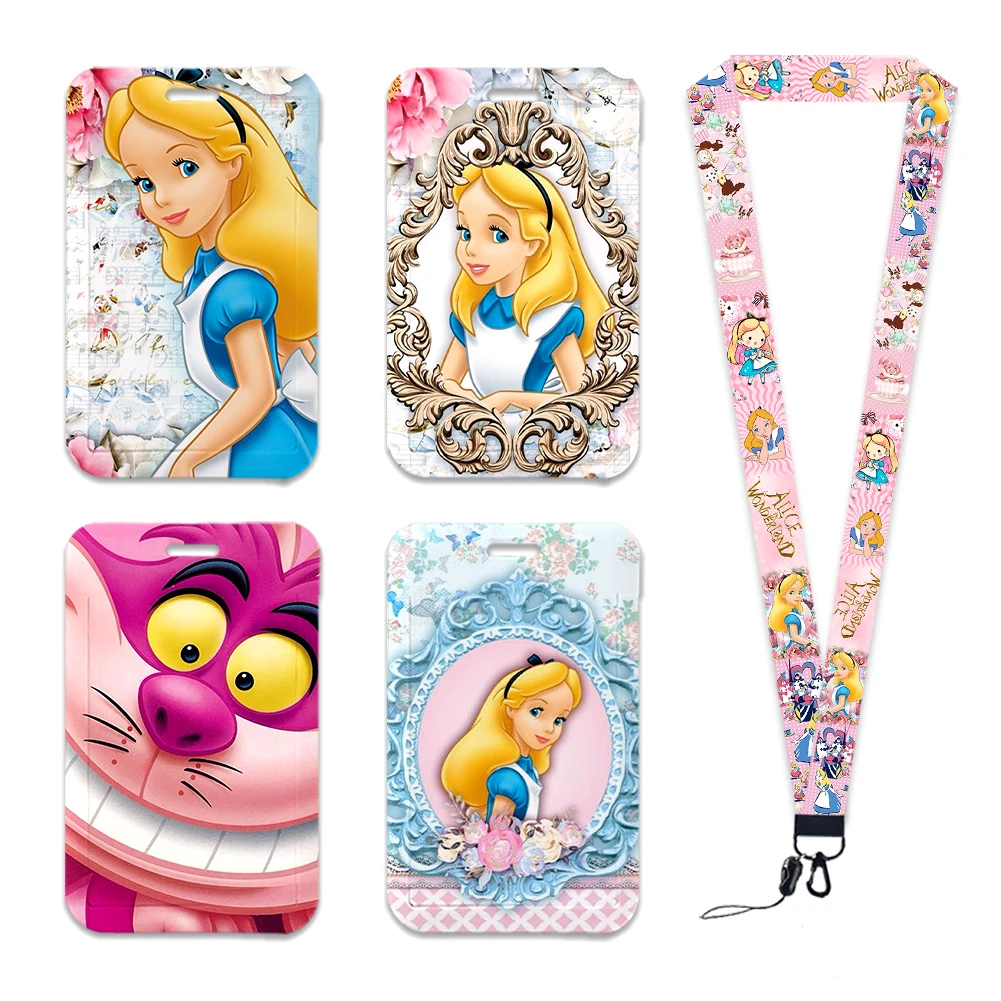 Lanyard Alice Disney Cartoon Plastic Card Holders Keychain Work Card Bus Access Card Holder Pvc Keychains Sister Gifts
Lanyard Alice Disney Cartoon Plastic Card Holders Keychain Work Card Bus Access Card Holder Pvc Keychains Sister Gifts