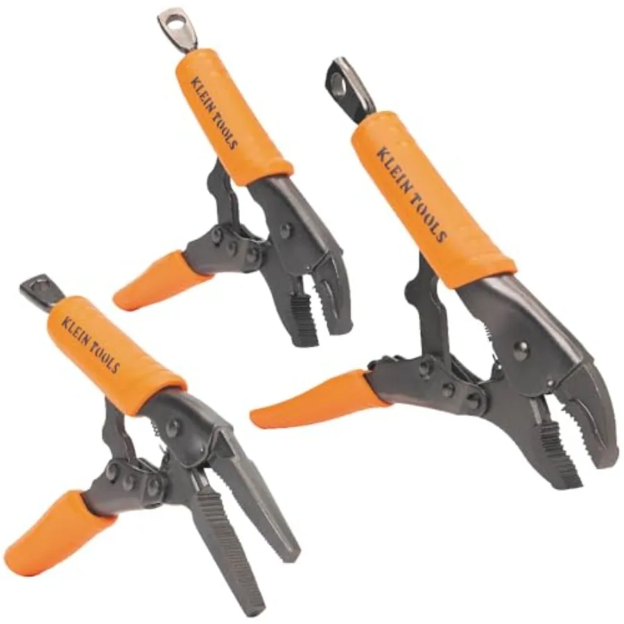 Locking Pliers Set Long Nose 6-Inch Curved Jaw 7 and 10-Inch High Torque Mole Grips for Clamping and Gripping 3-Piece
Locking Pliers Set Long Nose 6-Inch Curved Jaw 7 and 10-Inch High Torque Mole Grips for Clamping and Gripping 3-Piece