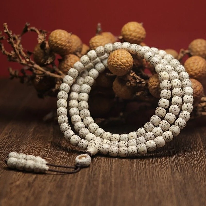 Hainan Moon Bodhi Seed 108 White Bracelet Necklace Buddha Beads
Hainan Moon Bodhi Seed 108 White Bracelet Necklace Buddha Beads