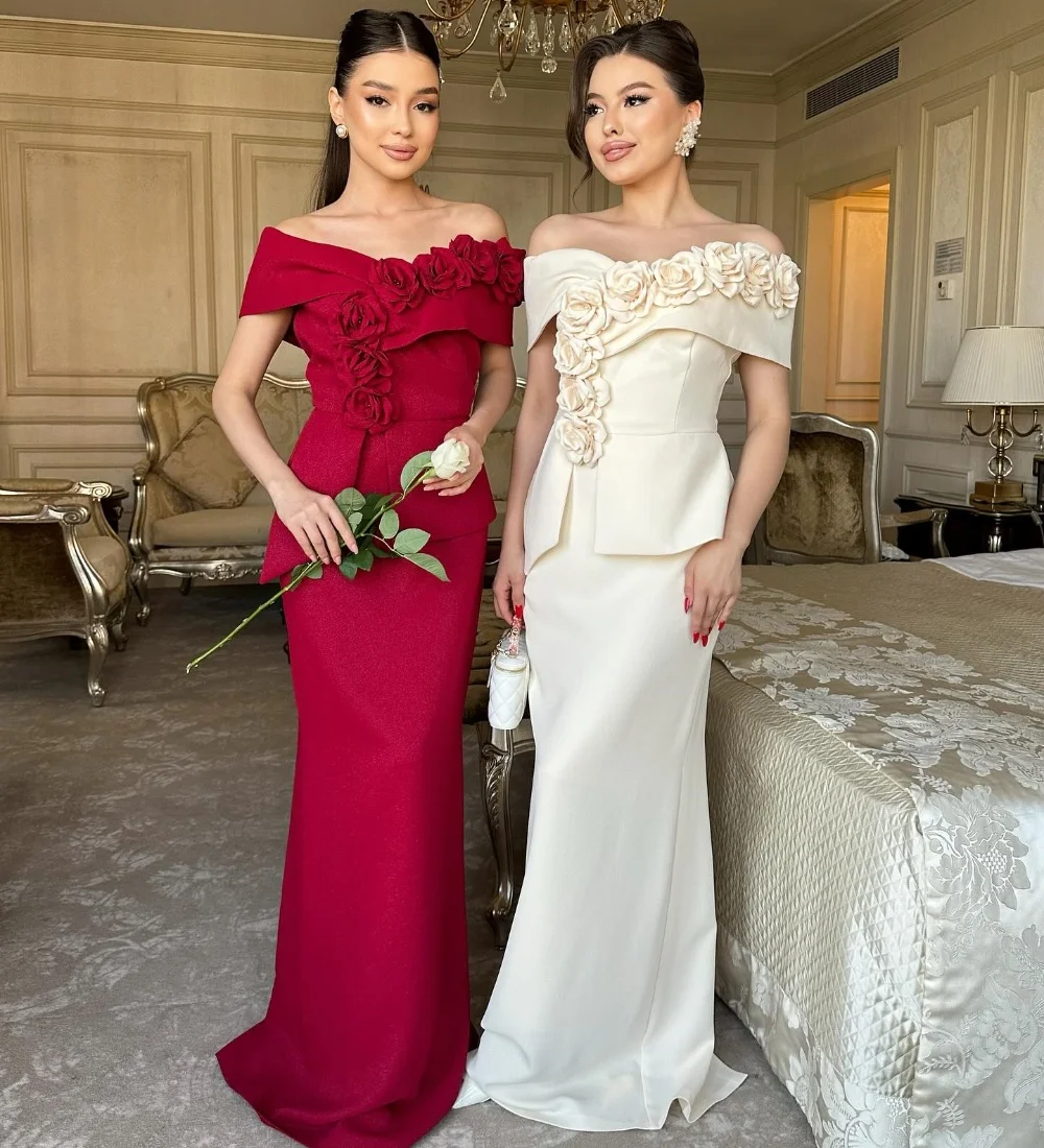 Customized Simple Jersey Pleat Flower Straight Off-the-shoulder Long Dresses Bespoke Occasion Party High Quality
Customized Simple Jersey Pleat Flower Straight Off-the-shoulder Long Dresses Bespoke Occasion Party High Quality