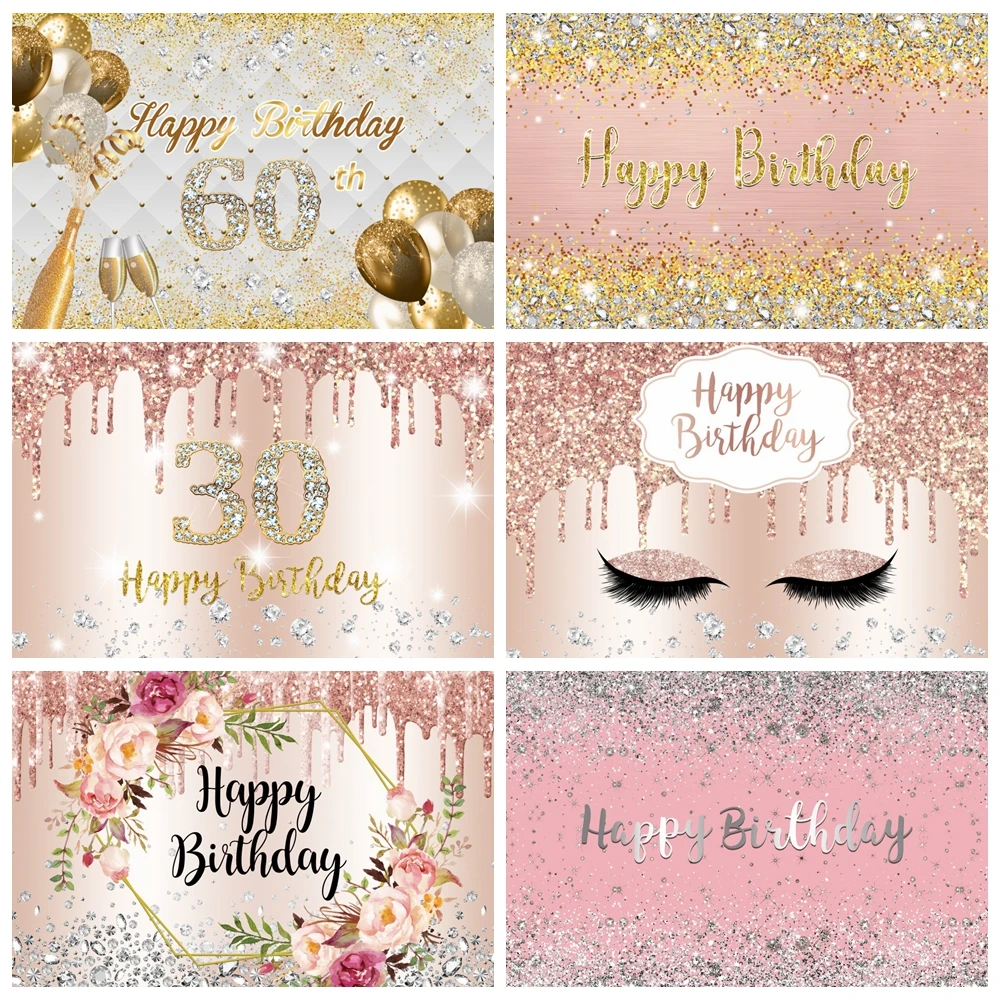 Pink Golden Diamond Ballons Backdrop Baby Adult Birthday Party Celebration Scene Photography Background Decoration Banner
Pink Golden Diamond Ballons Backdrop Baby Adult Birthday Party Celebration Scene Photography Background Decoration Banner