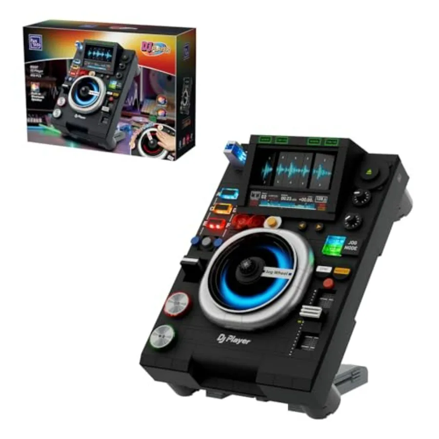 DJ Controller Building Blocks DJ Turntable Music Building Set with Bluetooth Playback Dual Light Modes Adjustable Stand Interac
DJ Controller Building Blocks DJ Turntable Music Building Set with Bluetooth Playback Dual Light Modes Adjustable Stand Interac