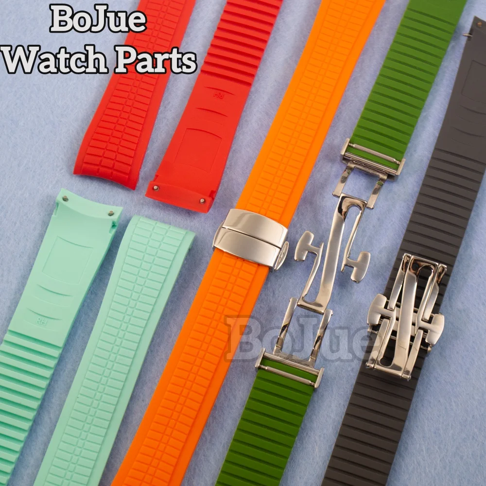 21mm Rubber Strap Watch Replacements Case Mod Parts For PP Aquanaut Nautilus Band Black Green Butterfly Buckle Clasp Bracelet
21mm Rubber Strap Watch Replacements Case Mod Parts For PP Aquanaut Nautilus Band Black Green Butterfly Buckle Clasp Bracelet