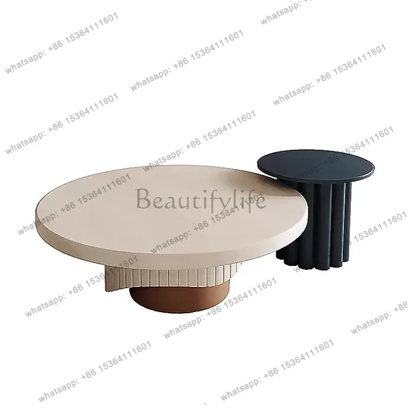 Nordic creative solid wood round coffee table light luxury modern living room tea table
Nordic creative solid wood round coffee table light luxury modern living room tea table