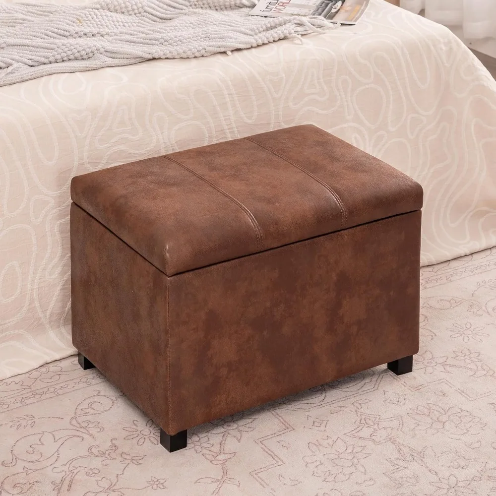 24-Inch Storage Ottoman Bench,Foot Stool Ottoman with Storage, Faux Leather Upholstered Foot Rest Seat with Safety, Customized
24-Inch Storage Ottoman Bench,Foot Stool Ottoman with Storage, Faux Leather Upholstered Foot Rest Seat with Safety, Customized