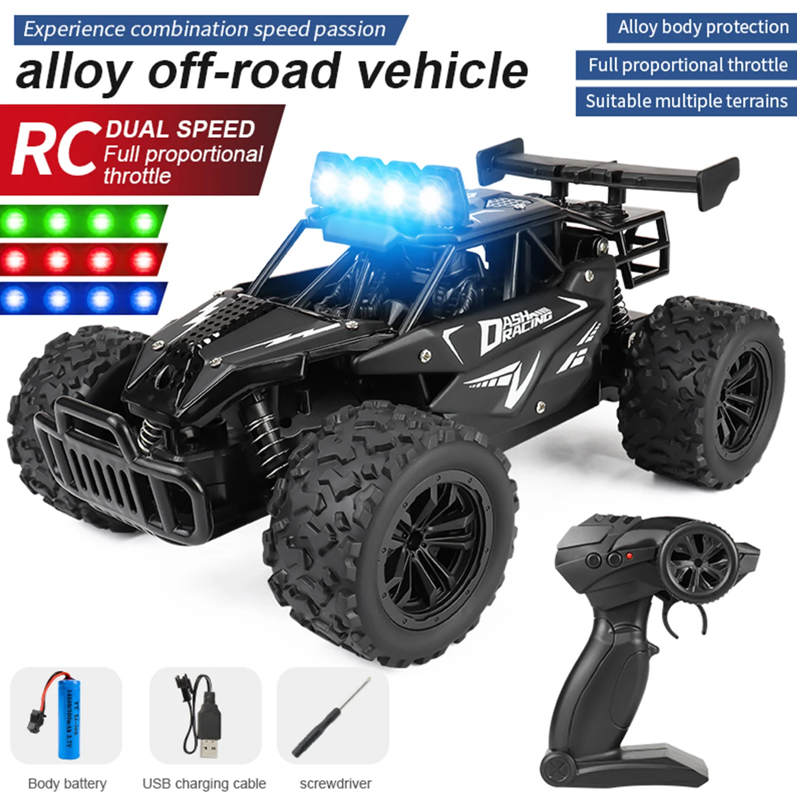 1/16 Alloy RC Drift Car — высокоскоростной внедорожный грузовик 2,4 ГГц со светодиодной подсветкой, гоночный автомобиль с дистанционным управлением, подарок для мальчиков и взрослых
1/16 Alloy RC Drift Car — высокоскоростной внедорожный грузовик 2,4 ГГц со светодиодной подсветкой, гоночный автомобиль с дистанционным управлением, подарок для мальчиков и взрослых