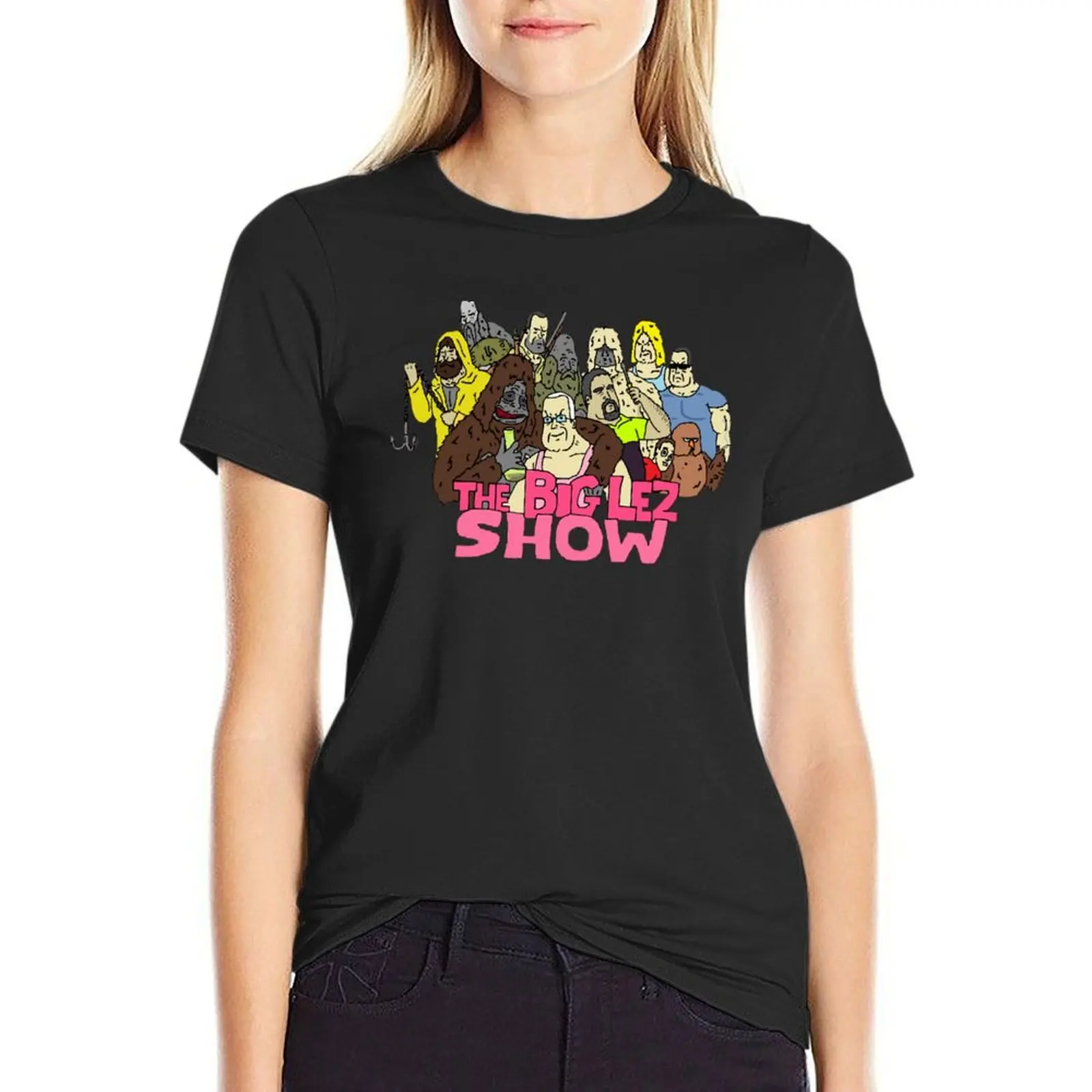 The Big Lez Show T-Shirt plus size tops kawaii clothes plus sizes vintage rock and roll t shirts for Women
The Big Lez Show T-Shirt plus size tops kawaii clothes plus sizes vintage rock and roll t shirts for Women