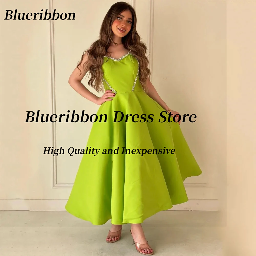 Blueribbon Customized Crystals Neckline Prom Dresses Women Wear Lace Up Back Homecoming Graduation Dress Satin Evening Gowns
Blueribbon Customized Crystals Neckline Prom Dresses Women Wear Lace Up Back Homecoming Graduation Dress Satin Evening Gowns
