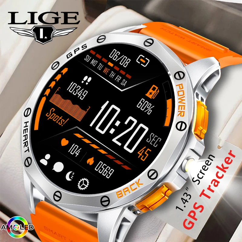 LIGE Новые GPS трековые умные часы для мужчин 466*466 AMLOED Экран 530 мАч Батарея Открытый компас Светодиодный фонарик Bluetooth-вызов Smartwatch
LIGE Новые GPS трековые умные часы для мужчин 466*466 AMLOED Экран 530 мАч Батарея Открытый компас Светодиодный фонарик Bluetooth-вызов Smartwatch