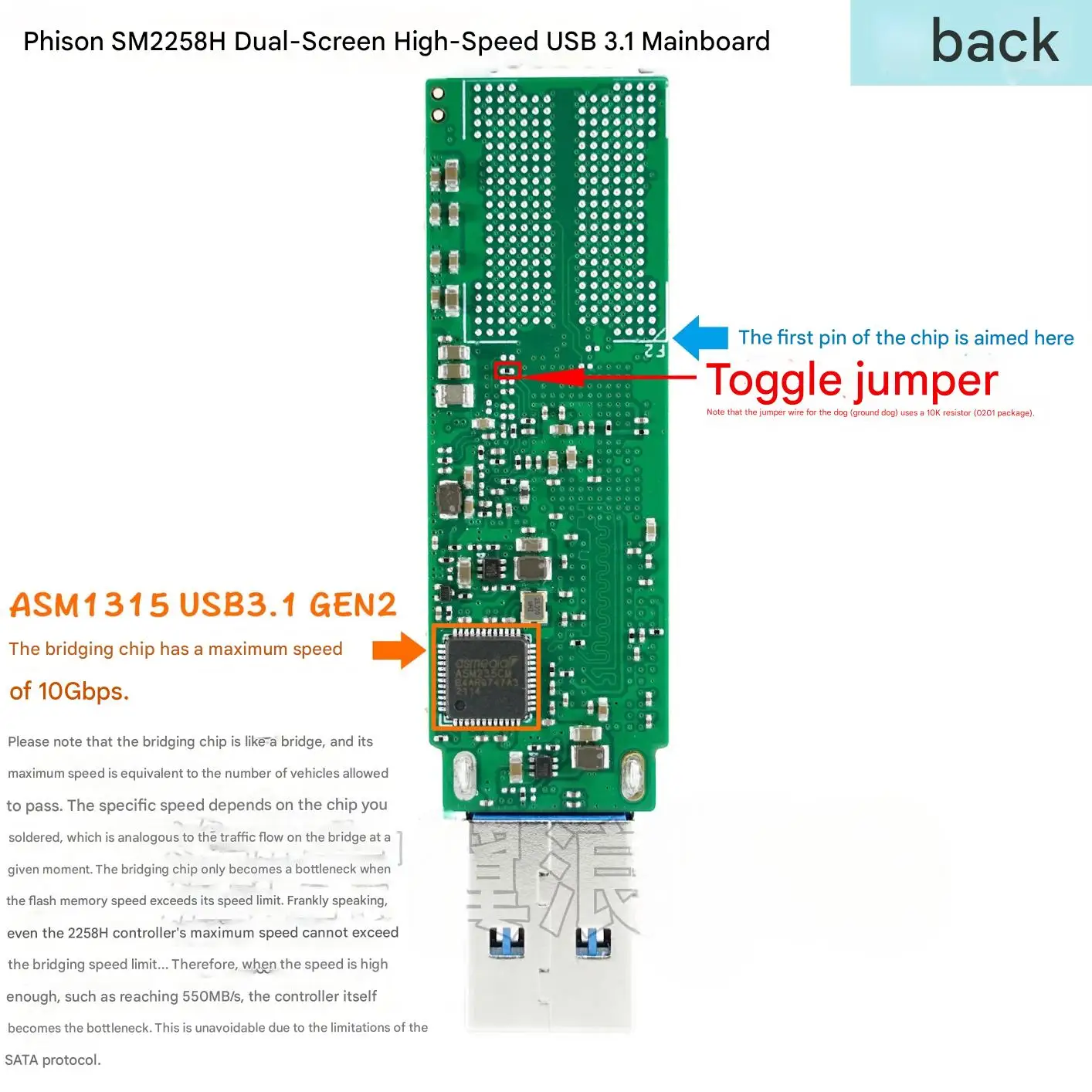 Silicon Motion SMI SM2258H - Native BGA272 Controller Board USB3.1 DIY SSD Solid-State Flash Drive Kit
Silicon Motion SMI SM2258H - Native BGA272 Controller Board USB3.1 DIY SSD Solid-State Flash Drive Kit