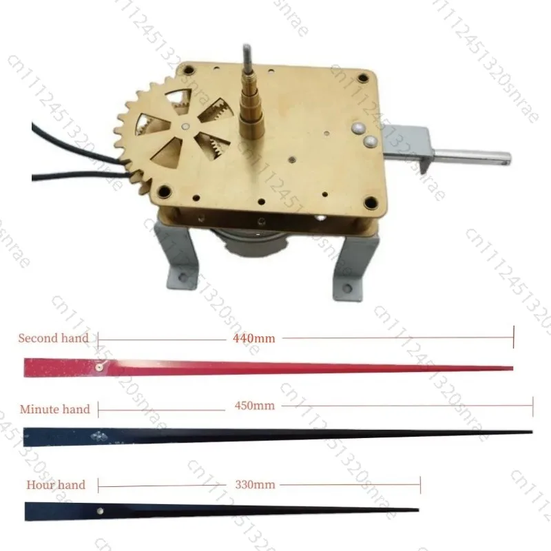 Large Wall Clock Movement 220V Metal Gear Power Clock with 45cm Long Hands and Large Torque Clock
Large Wall Clock Movement 220V Metal Gear Power Clock with 45cm Long Hands and Large Torque Clock