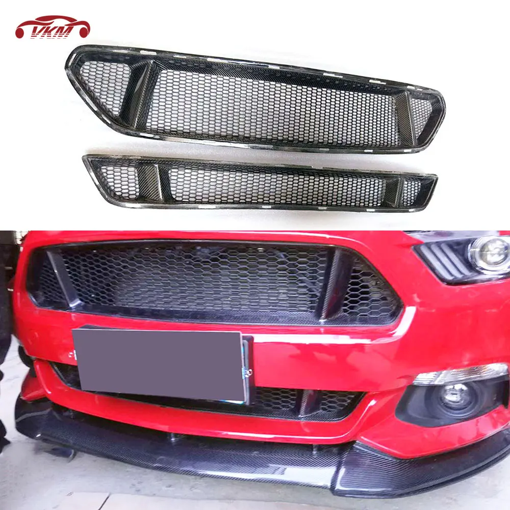 Carbon Fiber Material Car Front Bumper Grille Car Decoration For Ford Mustang 2015 2016 2017 FRP Front Cover Styling
Carbon Fiber Material Car Front Bumper Grille Car Decoration For Ford Mustang 2015 2016 2017 FRP Front Cover Styling