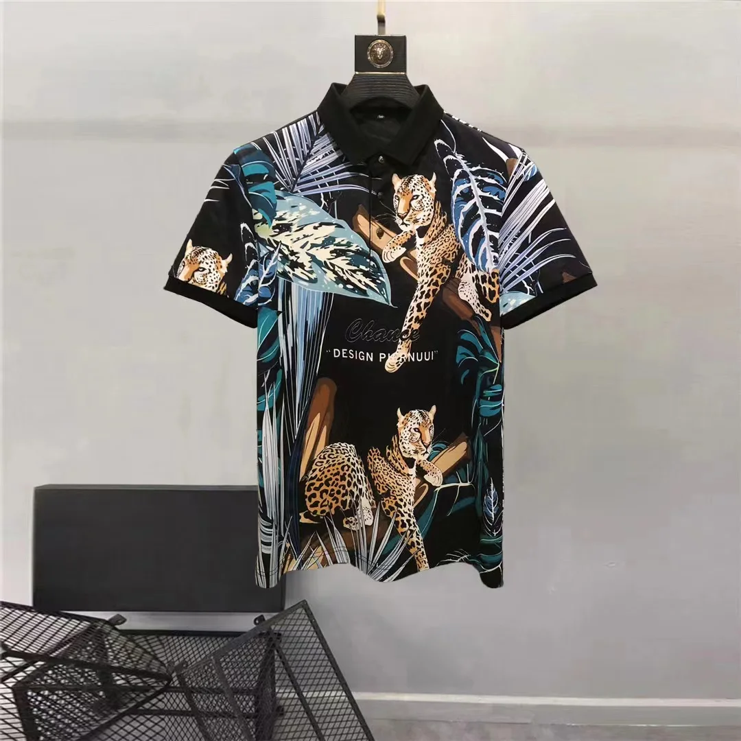European Women's Clothing 2025 New summer styles of men's clothing Short sleeve polo collar Retro leopard print T-shirt
European Women's Clothing 2025 New summer styles of men's clothing Short sleeve polo collar Retro leopard print T-shirt