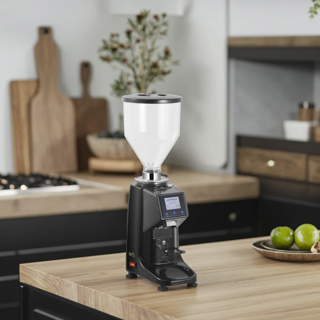 ZXY электрическая автоматическая кофемолка с сенсорным экраном, профессиональная коммерческая кофемолка с плоскими жерновами для эспрессо
ZXY электрическая автоматическая кофемолка с сенсорным экраном, профессиональная коммерческая кофемолка с плоскими жерновами для эспрессо