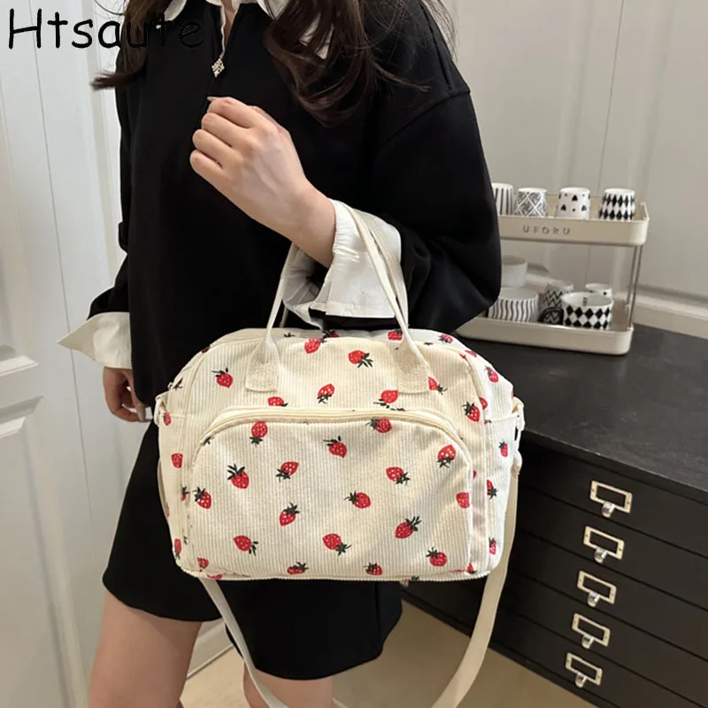 Large Capacity Women's Bag Corduroy Printed Tote Bags Casual and Versatile Single Shoulder Bags for Woman Korean Style Handbags
Large Capacity Women's Bag Corduroy Printed Tote Bags Casual and Versatile Single Shoulder Bags for Woman Korean Style Handbags