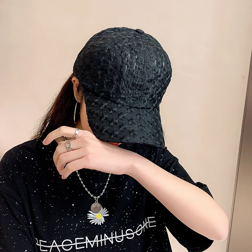 Fashion Women Lace Breathable Mesh Hat Summer Cap Snapback Visor Cap Korean Floral Baseball Caps
Fashion Women Lace Breathable Mesh Hat Summer Cap Snapback Visor Cap Korean Floral Baseball Caps