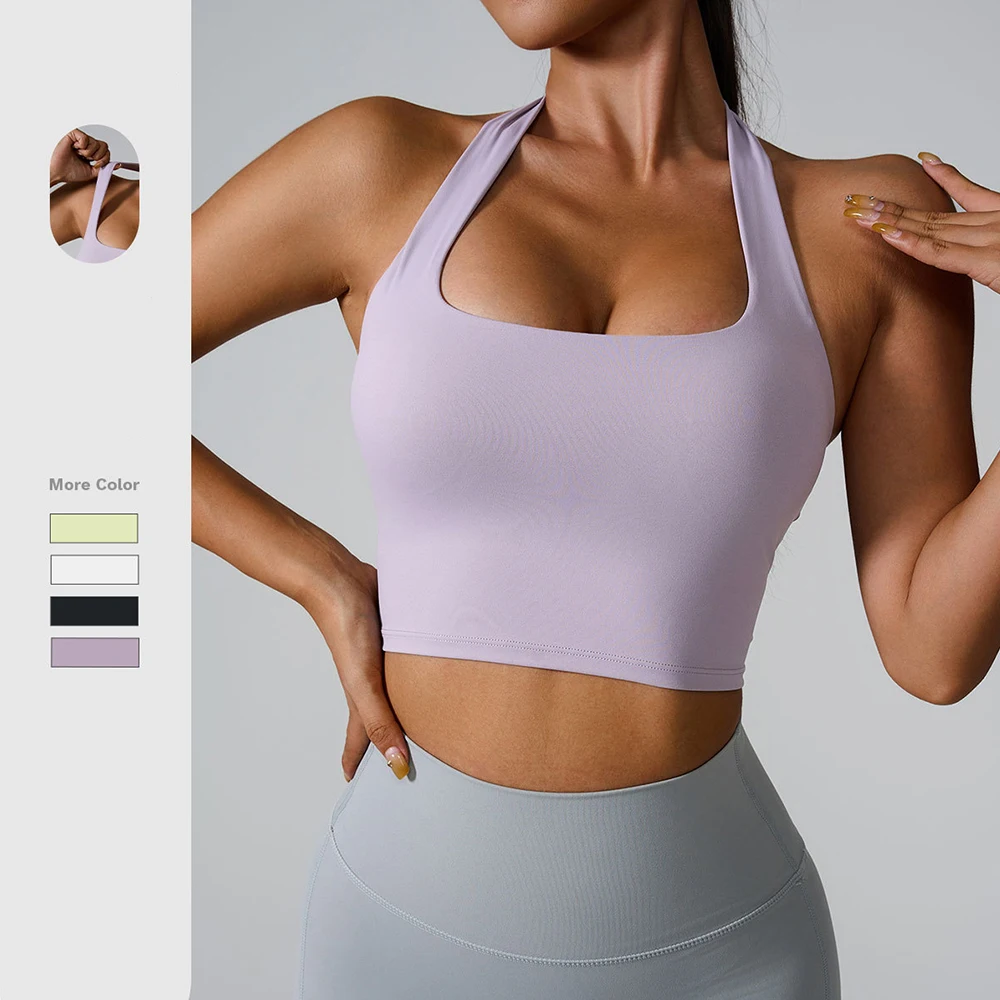 Hanging Neck Yoga Vest Sports Bra Yoga Underwear Breathable Shock Proof Gym Workout Bra Fitness Push Up Top Running Sportswear
Hanging Neck Yoga Vest Sports Bra Yoga Underwear Breathable Shock Proof Gym Workout Bra Fitness Push Up Top Running Sportswear