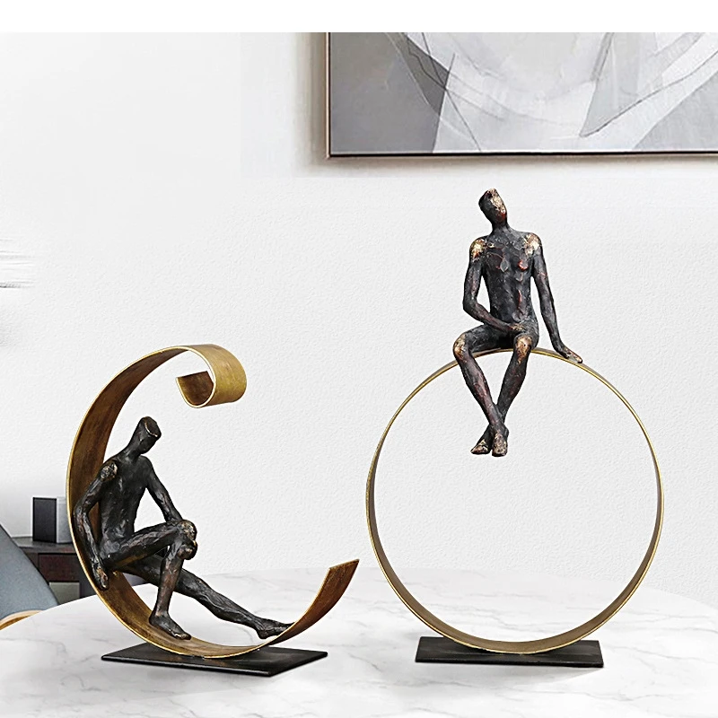 Resin Handicraft Figure Sculpture Thinker Hollow Gold Frame Abstract Decoration Crafts Decorative Figurines
Resin Handicraft Figure Sculpture Thinker Hollow Gold Frame Abstract Decoration Crafts Decorative Figurines