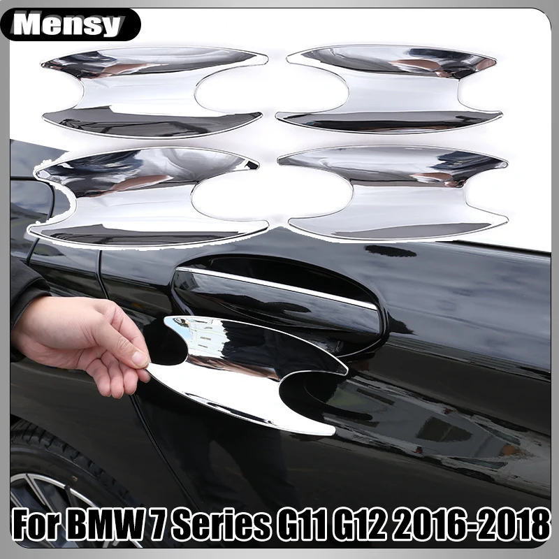 For BMW 7 Series G11 G12 2016-2018 ABS Silver Car Exterior Door Handle Bowl Cover Decoration Sticker Car Accessories
For BMW 7 Series G11 G12 2016-2018 ABS Silver Car Exterior Door Handle Bowl Cover Decoration Sticker Car Accessories