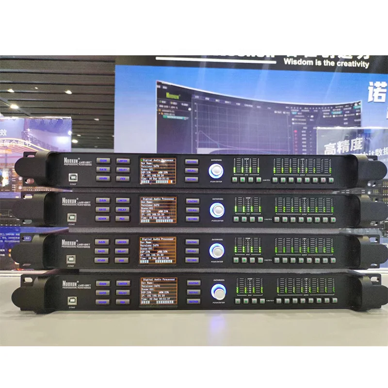 Nuoxun LM848RTS 4 Input 8 Output DSP Digital Audio Processor Loudspeaker Management System for Array Speakers
Nuoxun LM848RTS 4 Input 8 Output DSP Digital Audio Processor Loudspeaker Management System for Array Speakers