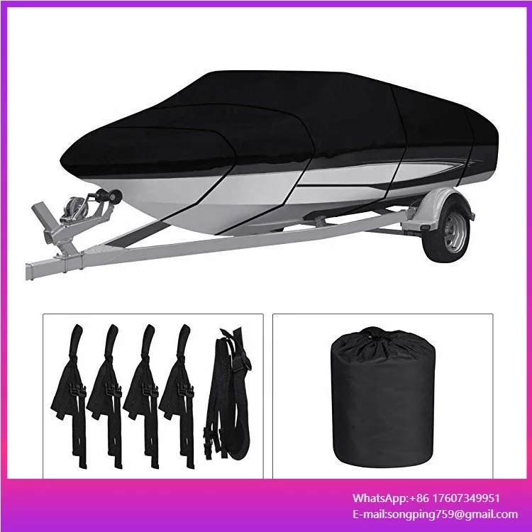 All Weather Outdoor Protection Super Waterproof 600D Oxford Boat Cover with Tightening Strap
All Weather Outdoor Protection Super Waterproof 600D Oxford Boat Cover with Tightening Strap