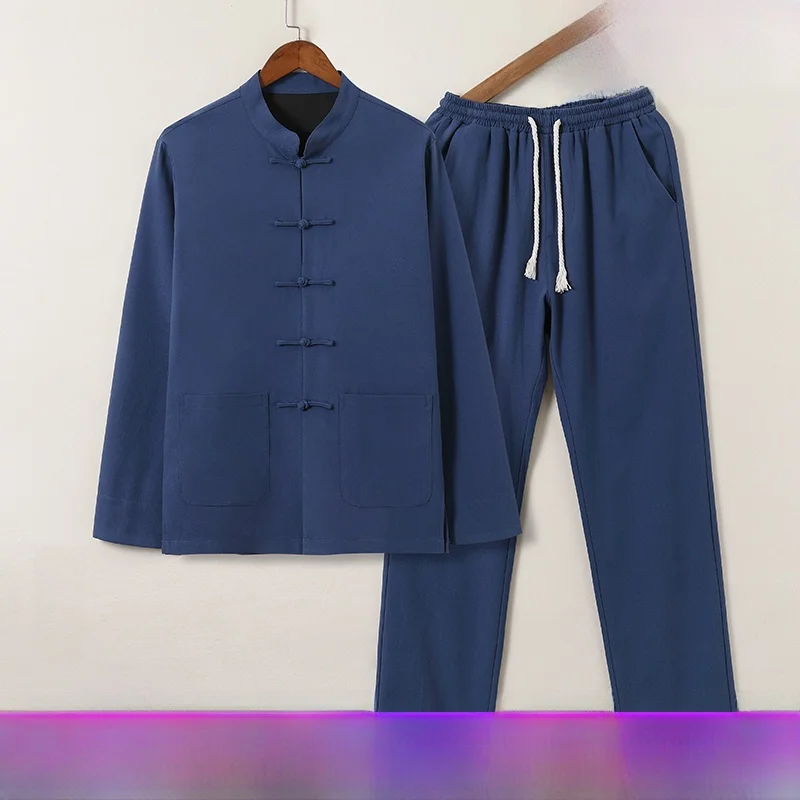 Chinese Style Long Sleeve Cotton Linen Shirt Large Size Base Layer Shirt Zen Meditation Robe Ethnic Style Set Fashionable Urb...
Chinese Style Long Sleeve Cotton Linen Shirt Large Size Base Layer Shirt Zen Meditation Robe Ethnic Style Set Fashionable Urb...