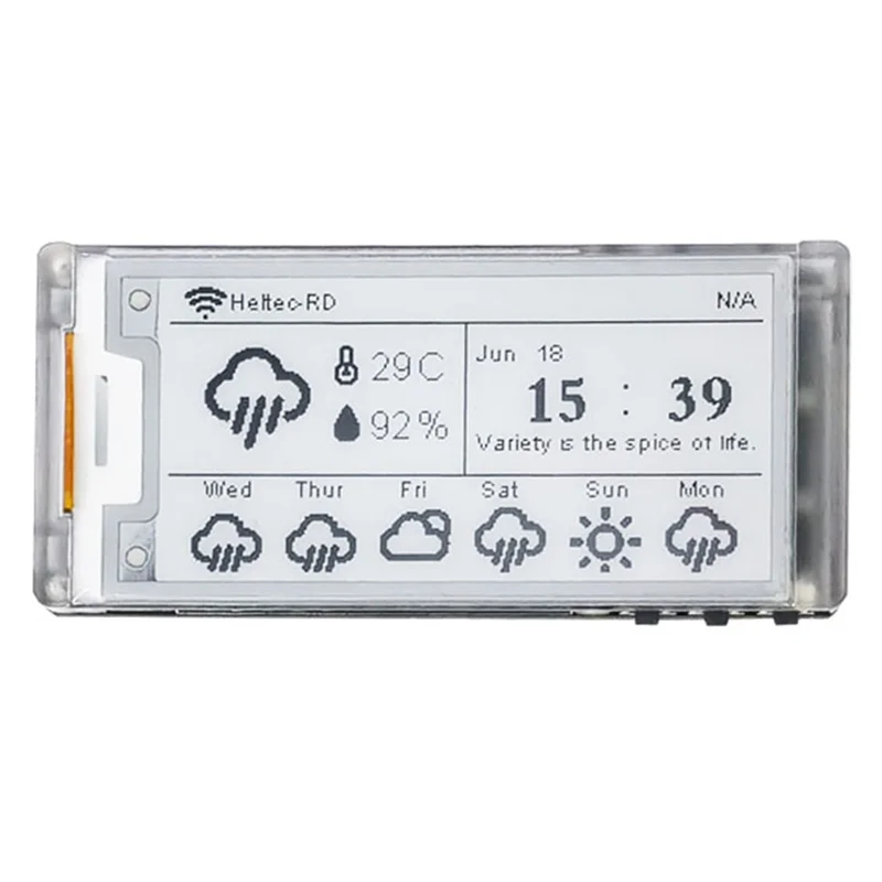 Exquisite-2.13 Inch E-Ink Display Meshtastic Lora For Arduino Esp32 E-Paper Monitor Devboard Bluetooth Price Tag Iot
Exquisite-2.13 Inch E-Ink Display Meshtastic Lora For Arduino Esp32 E-Paper Monitor Devboard Bluetooth Price Tag Iot