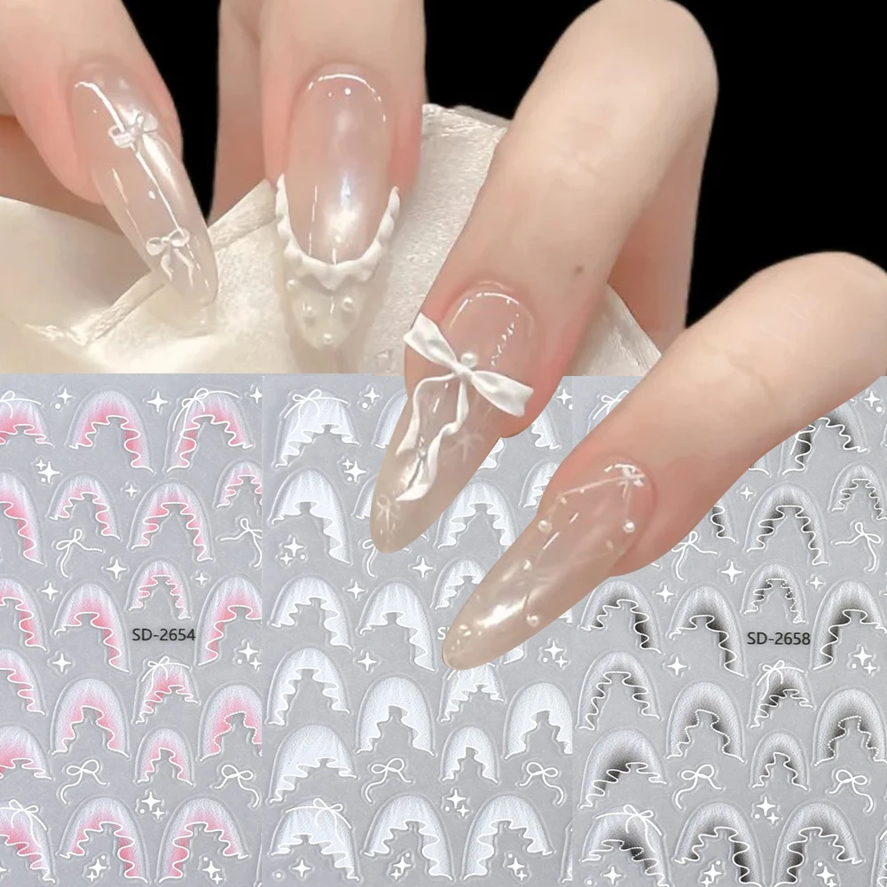 Набор из 3 наклеек для ногтей с 3D-эффектом: бантики, градиентные юбки, балерины. Самоклеящиеся декорации для ногтей, аксессуары для DIY.
Набор из 3 наклеек для ногтей с 3D-эффектом: бантики, градиентные юбки, балерины. Самоклеящиеся декорации для ногтей, аксессуары для DIY.