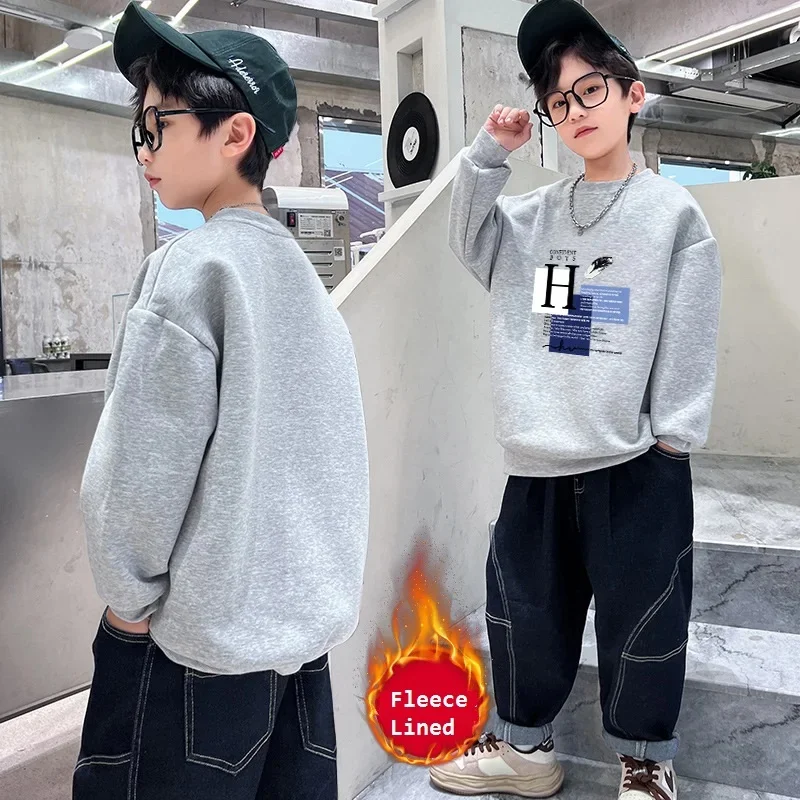 Warm Casual Winter Boys Cotton Printing Fleece Lined Sweatshirt School Kids Track Pullover Jumper Child Work Coat Tops 5-16Years
Warm Casual Winter Boys Cotton Printing Fleece Lined Sweatshirt School Kids Track Pullover Jumper Child Work Coat Tops 5-16Years