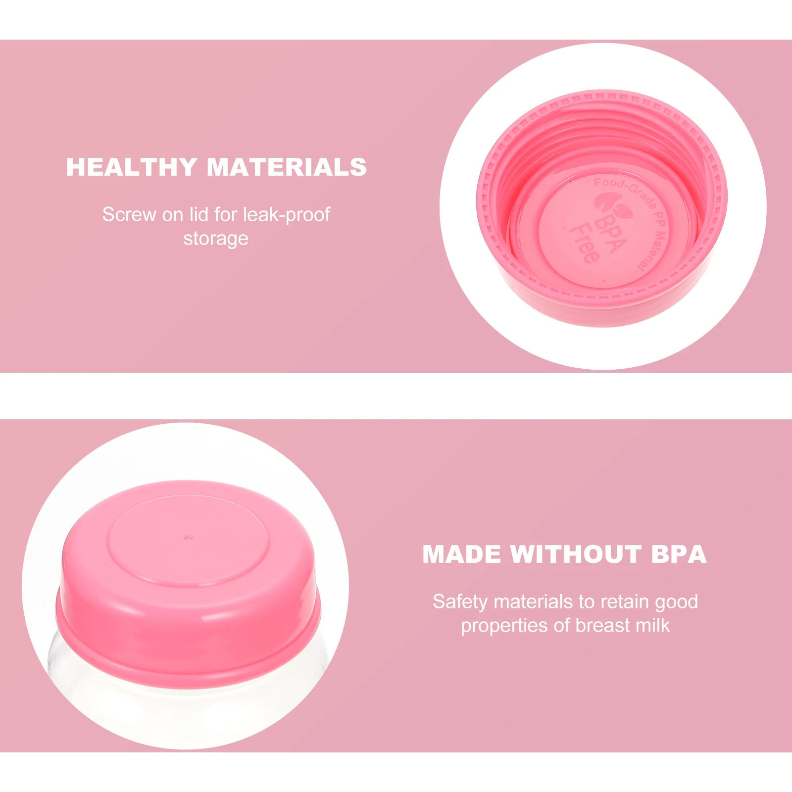 4pcs Breast Storage Bottle Leak-Proof Screw Lid Portable Milk Container Bpa-Free Wide Neck Compatible With Breast Pumps Easy
4pcs Breast Storage Bottle Leak-Proof Screw Lid Portable Milk Container Bpa-Free Wide Neck Compatible With Breast Pumps Easy
