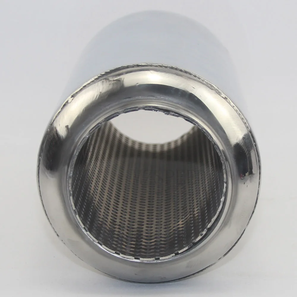 Exhaust pipe middle muffler for auto parts 304 stainless steel mesh small hole muffler exhaust pipe
Exhaust pipe middle muffler for auto parts 304 stainless steel mesh small hole muffler exhaust pipe