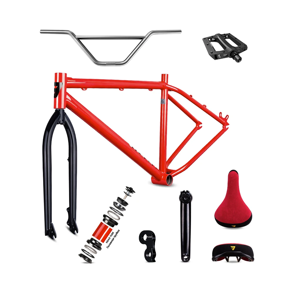 Funsea 29 Bomma Red Mech Hanger MID Chainwheel Pedal Saddle Handlebar Headset Frame Fork for Kids Children Steel 1020 Disc Brake
Funsea 29 Bomma Red Mech Hanger MID Chainwheel Pedal Saddle Handlebar Headset Frame Fork for Kids Children Steel 1020 Disc Brake