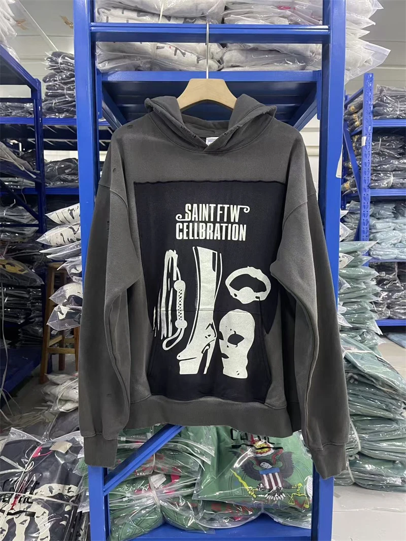 Autumn Winter Saint Vintage 25SS High Quality Pattern Printed Washed Hoodie Cotton Casual Loose Men Women Street Sweatshirt
Autumn Winter Saint Vintage 25SS High Quality Pattern Printed Washed Hoodie Cotton Casual Loose Men Women Street Sweatshirt