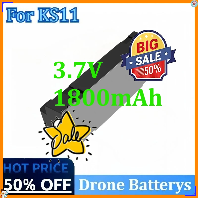3.7V 1800mAh For KS11 Battery 4K Professional HD Camera Drone High Quality Rechargeable Battery Newly Upgraded Drone Battery
3.7V 1800mAh For KS11 Battery 4K Professional HD Camera Drone High Quality Rechargeable Battery Newly Upgraded Drone Battery