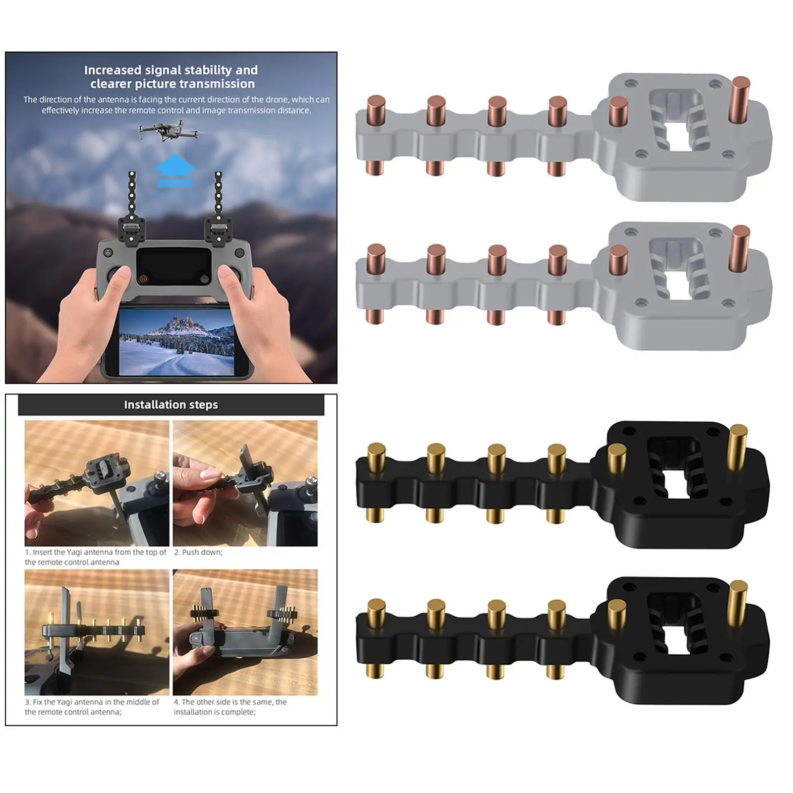 Усилитель радиоуправляемого сигнала 5,8 ГГц, аксессуар для обновления Plug and Play для DJI Mavic Spark
Усилитель радиоуправляемого сигнала 5,8 ГГц, аксессуар для обновления Plug and Play для DJI Mavic Spark