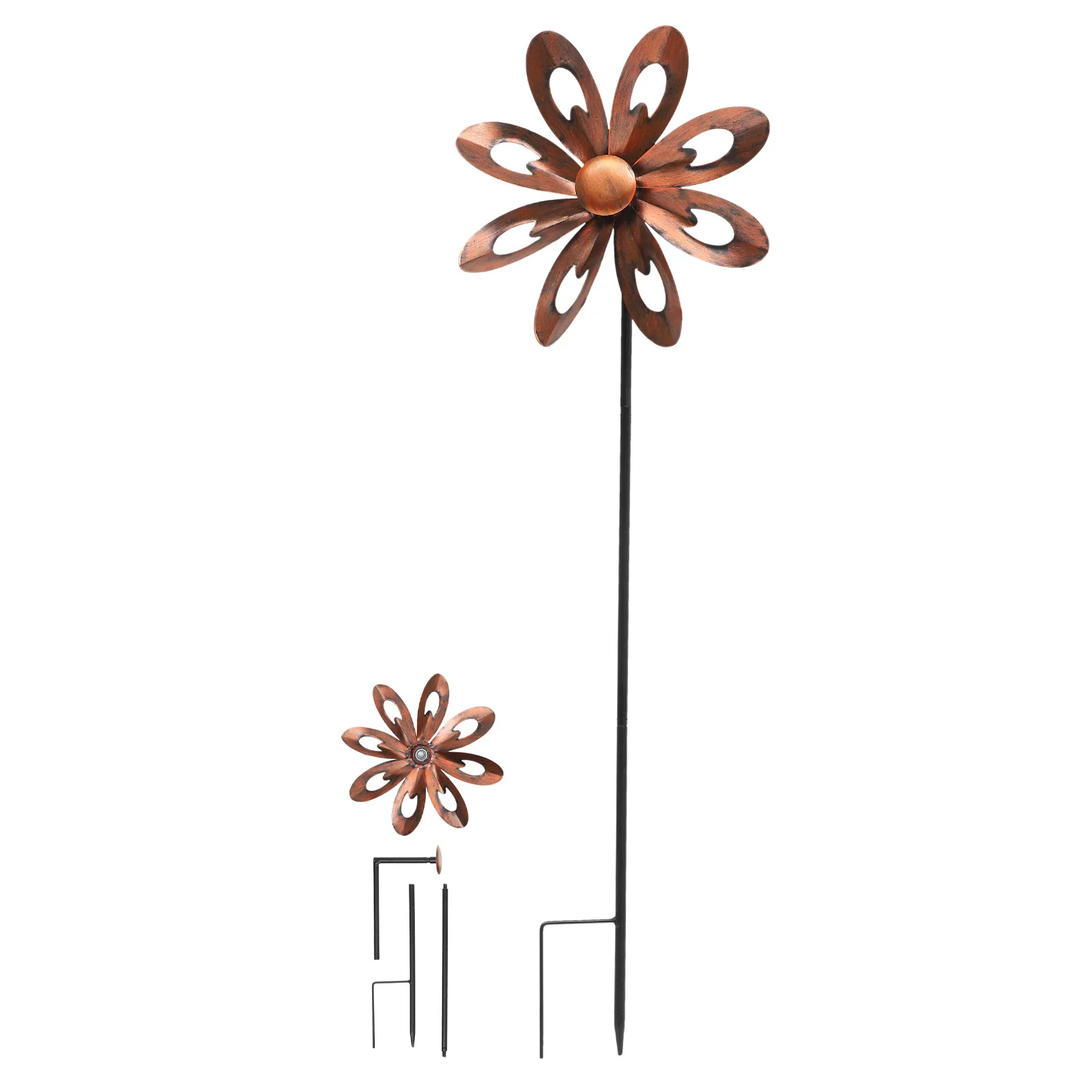 Large Flower Windmill Craft Durable Metal Rotatable Pinwheel Ornament for Garden Balcony Yard Scene Decoration
Large Flower Windmill Craft Durable Metal Rotatable Pinwheel Ornament for Garden Balcony Yard Scene Decoration