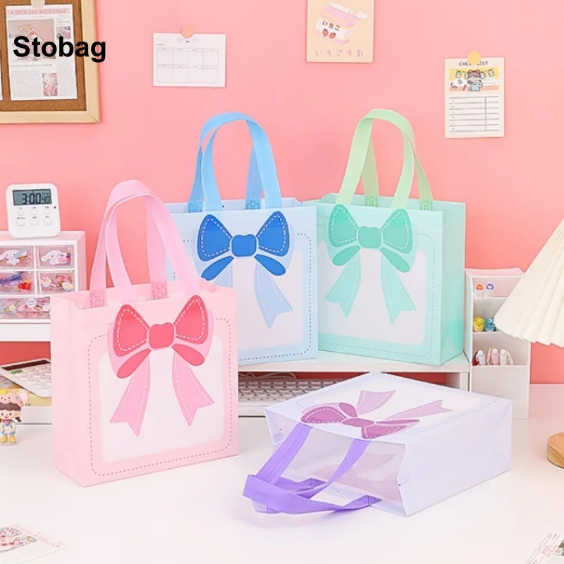 StoBag 10/20pcs Non-woven Tote Bags Cute Bow Fabric Gift Package Kids Child Waterproof Storage Reusable Pouch Birthday Party
StoBag 10/20pcs Non-woven Tote Bags Cute Bow Fabric Gift Package Kids Child Waterproof Storage Reusable Pouch Birthday Party