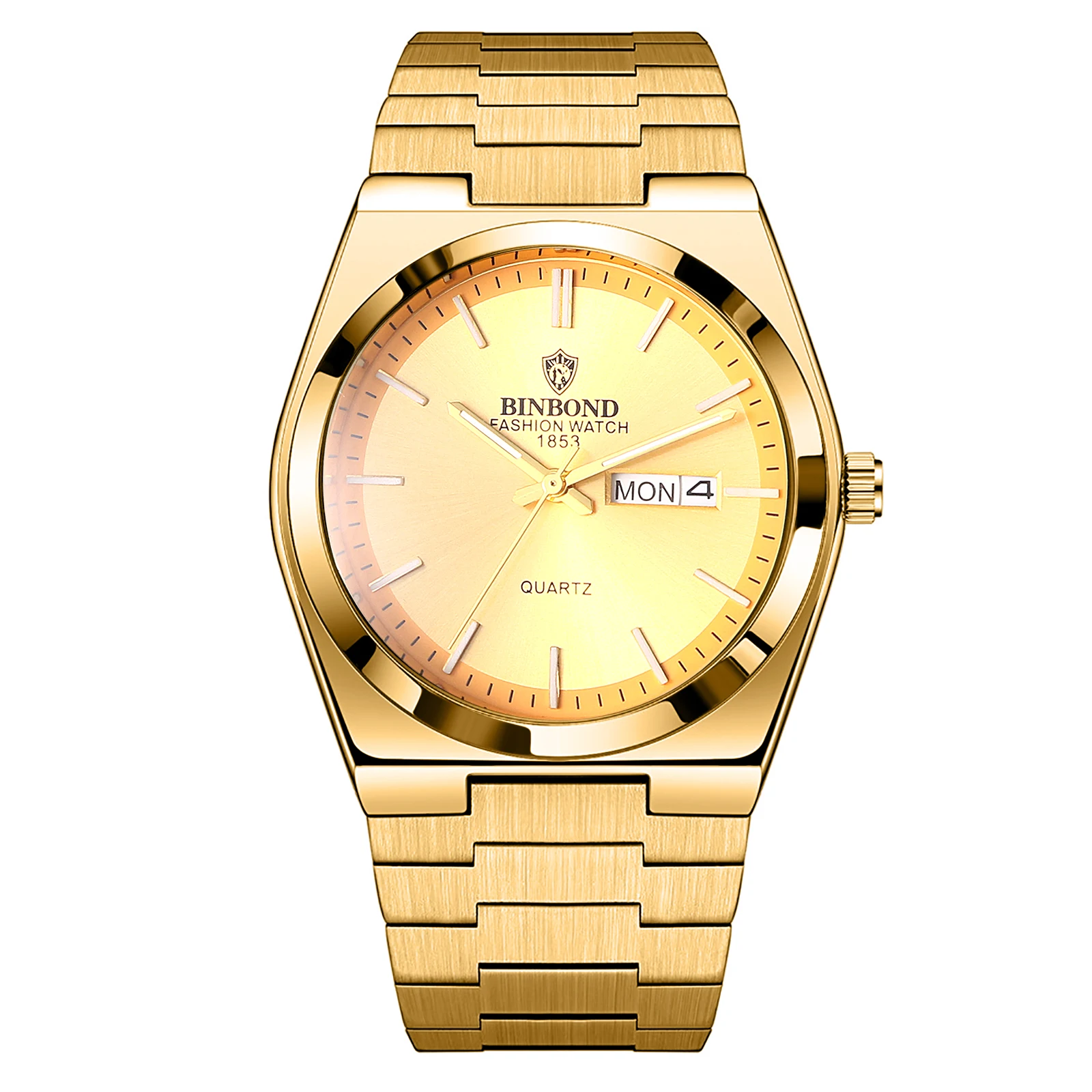 JEWELRYWE Men's Watch with Day Calendar Bar Scale Dial Luminous Pointer Removable Solid Stainless Steel Strap
JEWELRYWE Men's Watch with Day Calendar Bar Scale Dial Luminous Pointer Removable Solid Stainless Steel Strap