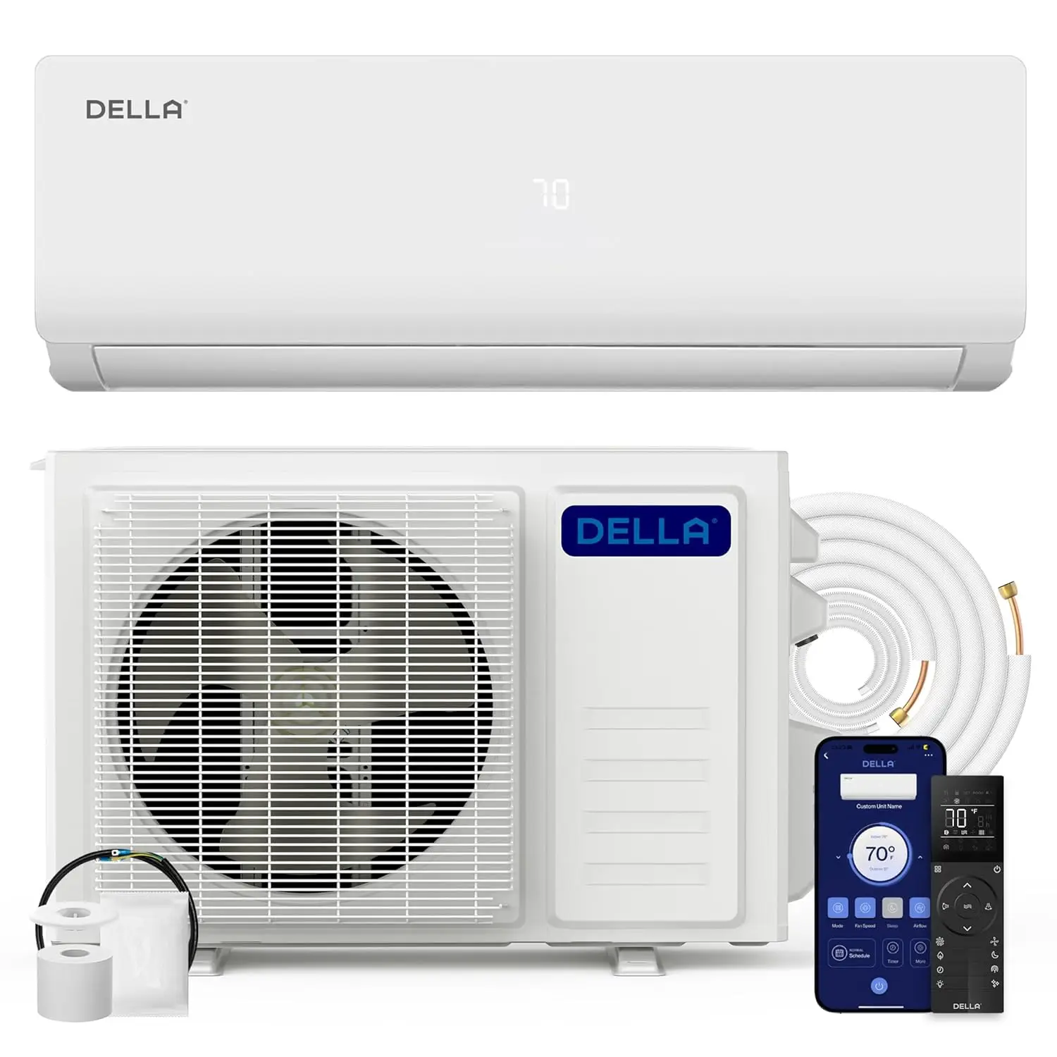 Vario Series 12000 BTU Mini Split AC, Work with Alexa and Wifi, 20.5 SEER2 Cools Up to 550 Sq.Ft, Energy Efficient,, Customized
Vario Series 12000 BTU Mini Split AC, Work with Alexa and Wifi, 20.5 SEER2 Cools Up to 550 Sq.Ft, Energy Efficient,, Customized