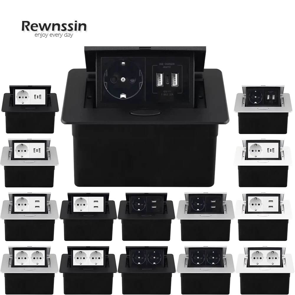 EU Socket Desktop Socket With Dual USB Connectors And Type-C Interface Socket Desktop Pop-up Socket Hidden Socket 16A 250V
EU Socket Desktop Socket With Dual USB Connectors And Type-C Interface Socket Desktop Pop-up Socket Hidden Socket 16A 250V