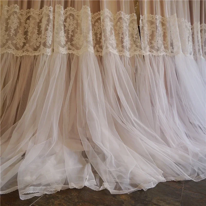 Retro French Curtains For Living Room Luxury Lace Double-layer Heat Insulation Thickened Velvet Window Screen Princess Bedroom
Retro French Curtains For Living Room Luxury Lace Double-layer Heat Insulation Thickened Velvet Window Screen Princess Bedroom