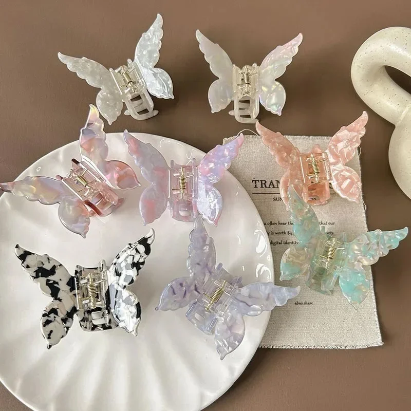 Colorful Butterfly Hair Clips Acetate French Style Elegant Hairpins Women Retro Sweet Hair Accessories Party Gift
Colorful Butterfly Hair Clips Acetate French Style Elegant Hairpins Women Retro Sweet Hair Accessories Party Gift