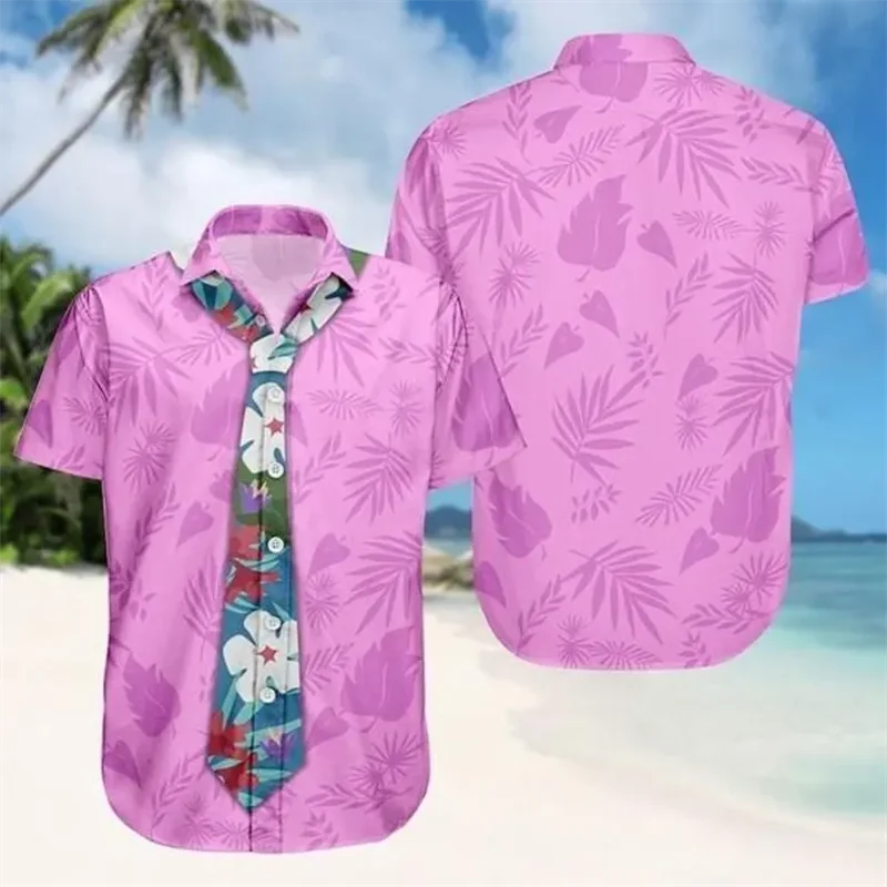 Tropical Pink Hawaiian Men's Shirts Women Novelty Cartoon Tie Design Casual Streetwear Top For Beach Parties Clothing
Tropical Pink Hawaiian Men's Shirts Women Novelty Cartoon Tie Design Casual Streetwear Top For Beach Parties Clothing
