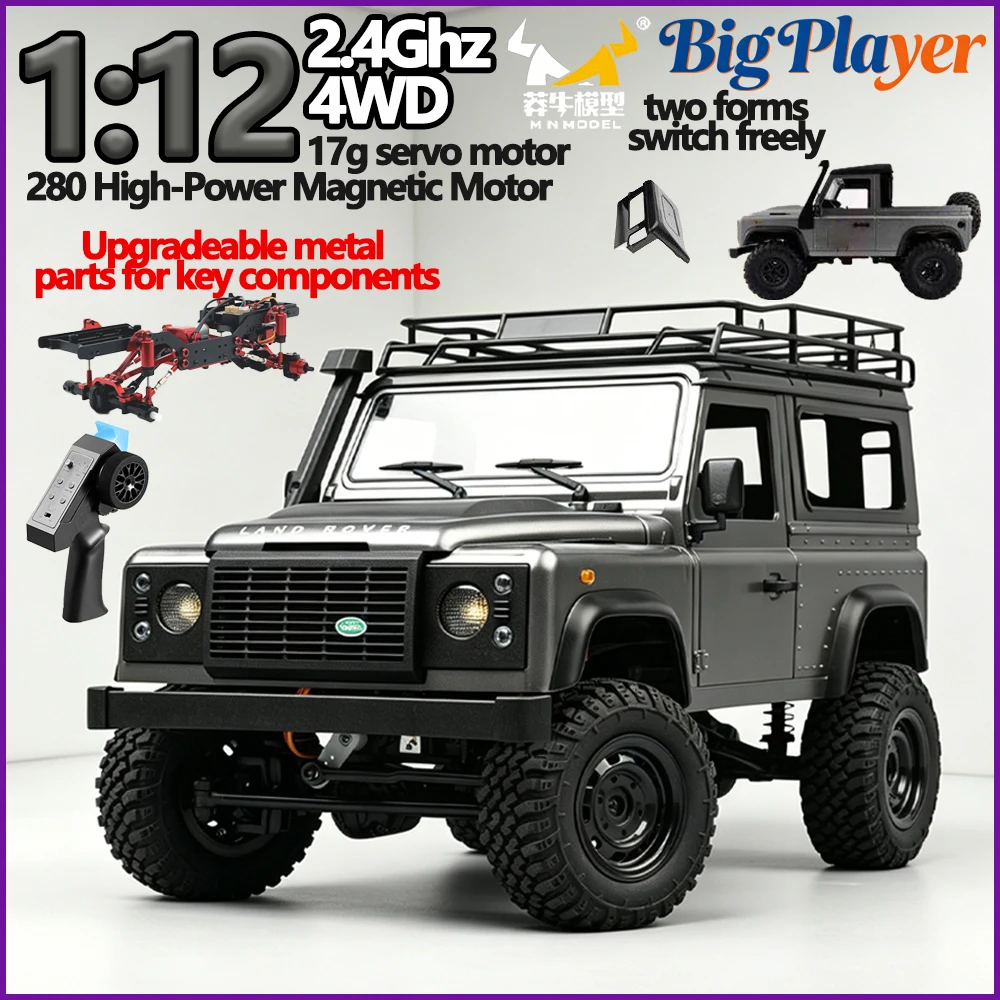 New MN MN99S MN98 1:12 RTR RC Rock Crawler 2.4G 4WD Land Rover Defender Simulated Remote Control Off-Road Truck Toy
New MN MN99S MN98 1:12 RTR RC Rock Crawler 2.4G 4WD Land Rover Defender Simulated Remote Control Off-Road Truck Toy