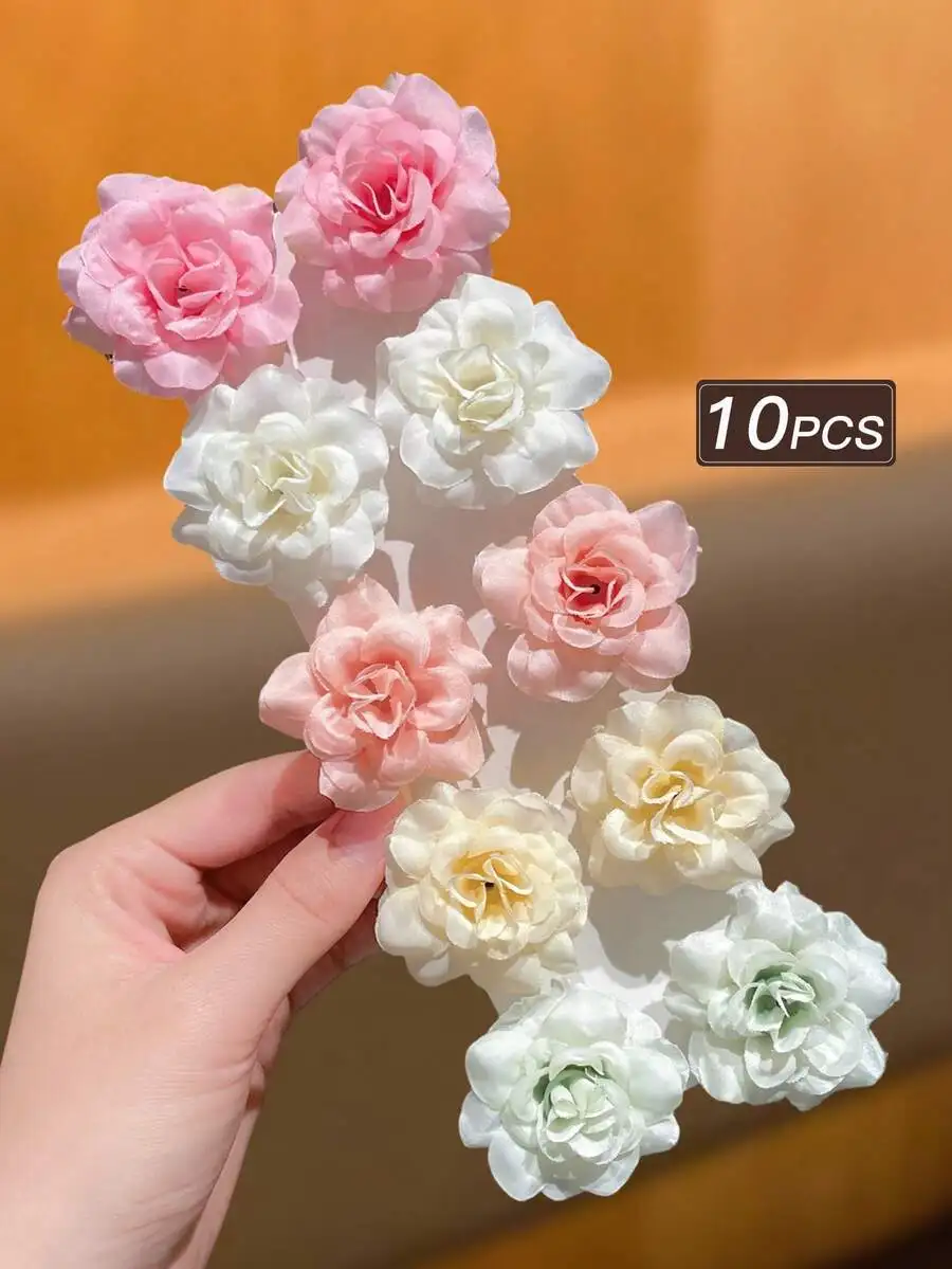 10PCS Floral Hair Clips For Women, Rose Design Hair Accessories For Bangs Side Use, Spring Summer Beach Party Festival
10PCS Floral Hair Clips For Women, Rose Design Hair Accessories For Bangs Side Use, Spring Summer Beach Party Festival